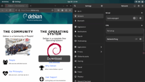 Debian 13 Trixie GNOME Desktop