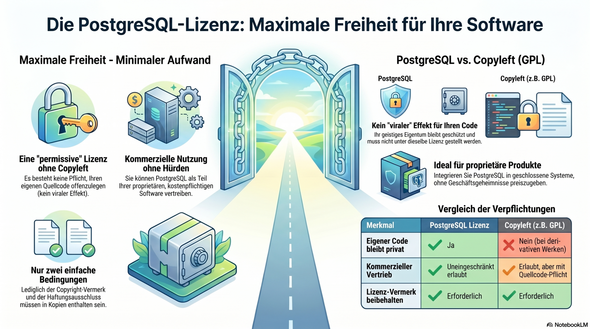 Welche PostgreSQL Lizenzbestimmungen gibt es? - credativ®